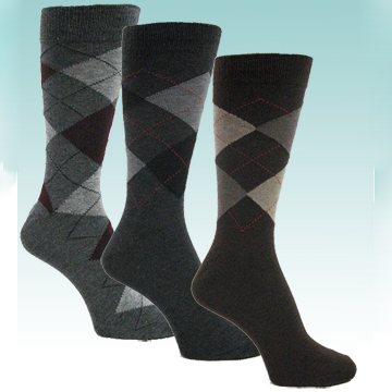Argyle Mid Calf Socks for Men