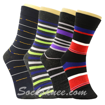 Stripes Mid-Calf Dress socks