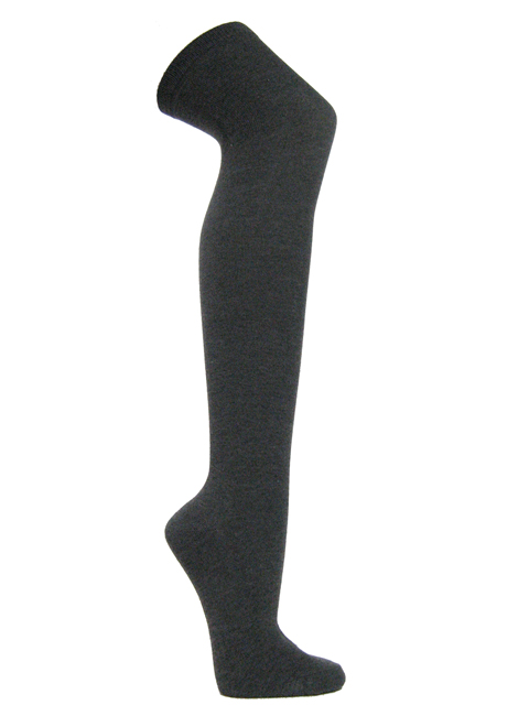 Charcoal Grey over knee high socks