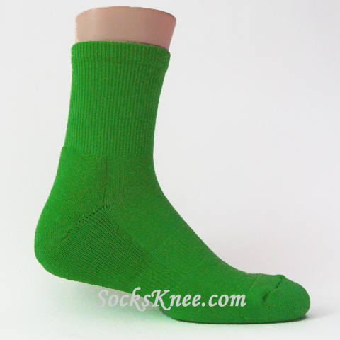 Bright Green Premium Quality Quarter Basketball/Sports Socks