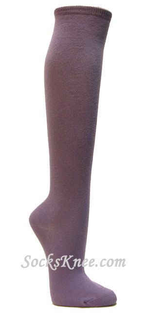 Lavender womens fashion casual knee socks