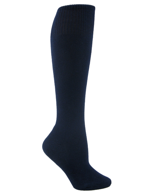 Navy youth sports knee socks - Click Image to Close