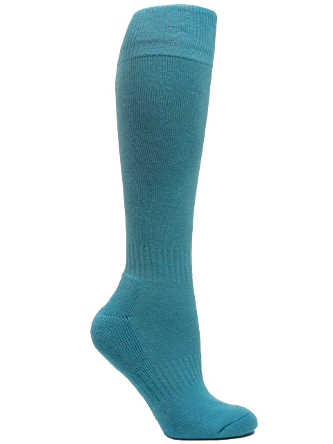 Sky blue youth sports knee socks - Click Image to Close