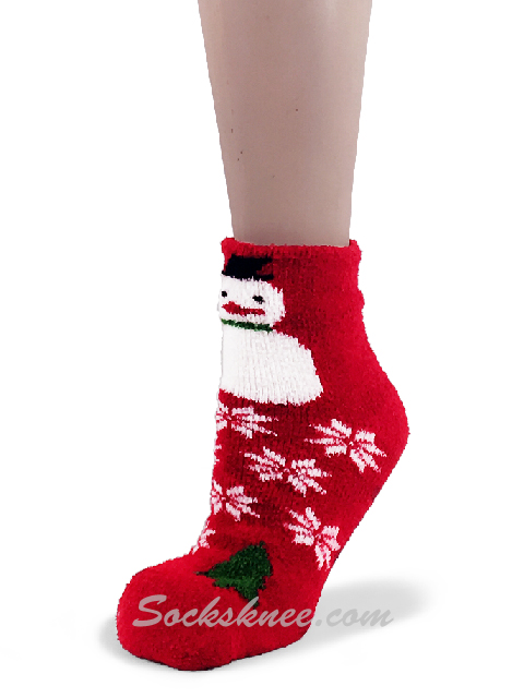 Women's Snowman Winter Christmas Cozy Socks